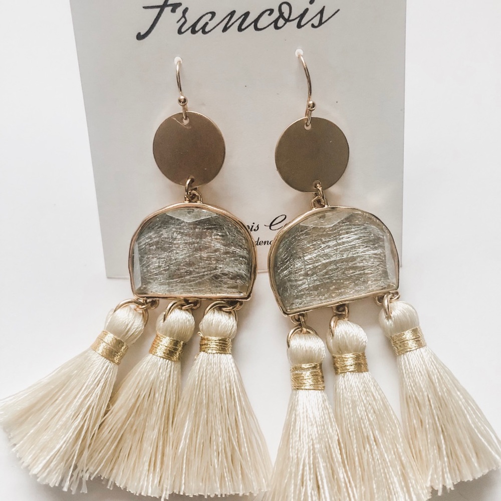 Inaya tassel earrings